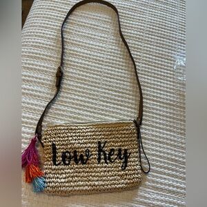 INC Raffia Purse/Wristlet